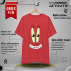 T-Shirt Cartoon Clothing - Spongebob Graphic Tee (Patrick & Mr. Krab) Heather Red