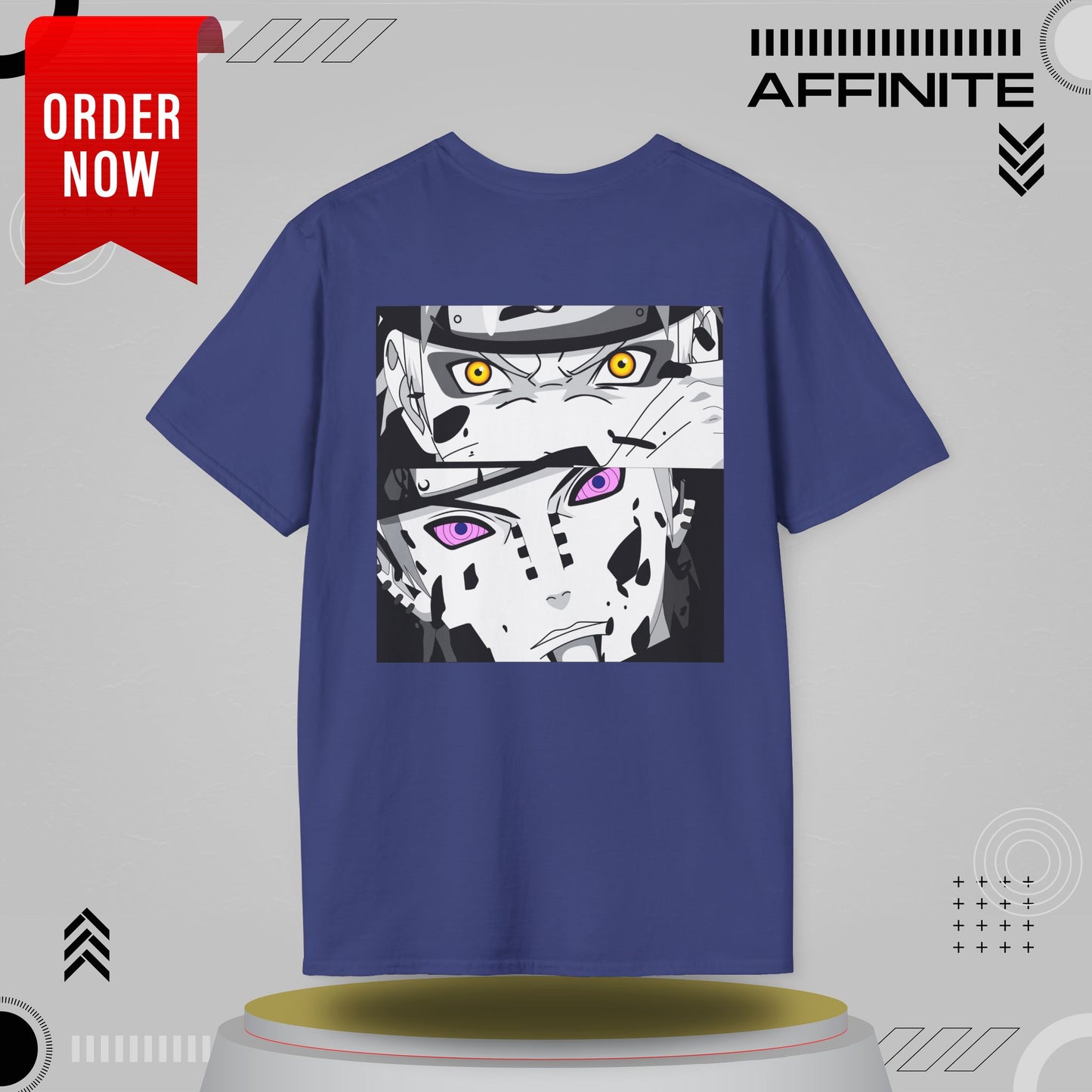 T-Shirt Unisex Softstyle T-Shirt - Bold Anime Kakashi Graphics