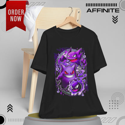 T-Shirt Ghostly Kanto Vibes Unisex Jersey Short Sleeve Tee - Spooky Design