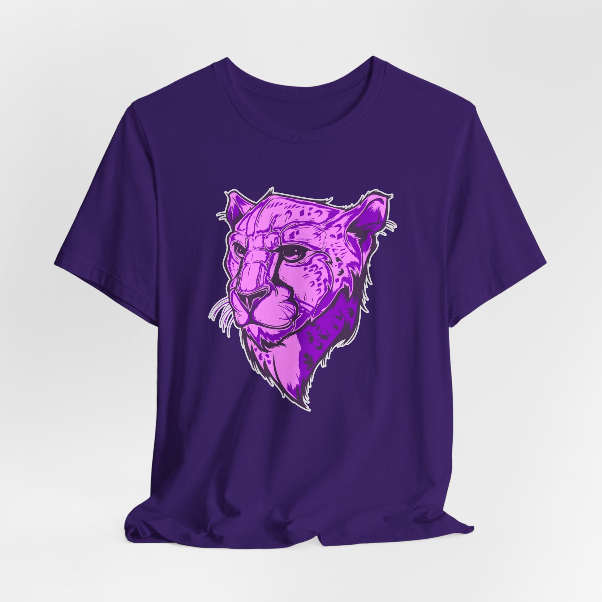 T-Shirt Vibrant Purple Leopard Tee - Unisex Jersey Shirt, Wild Animal Print, Graphic Tee, Gifts for Nature Lovers, Unique Artwear, Stylish [...]