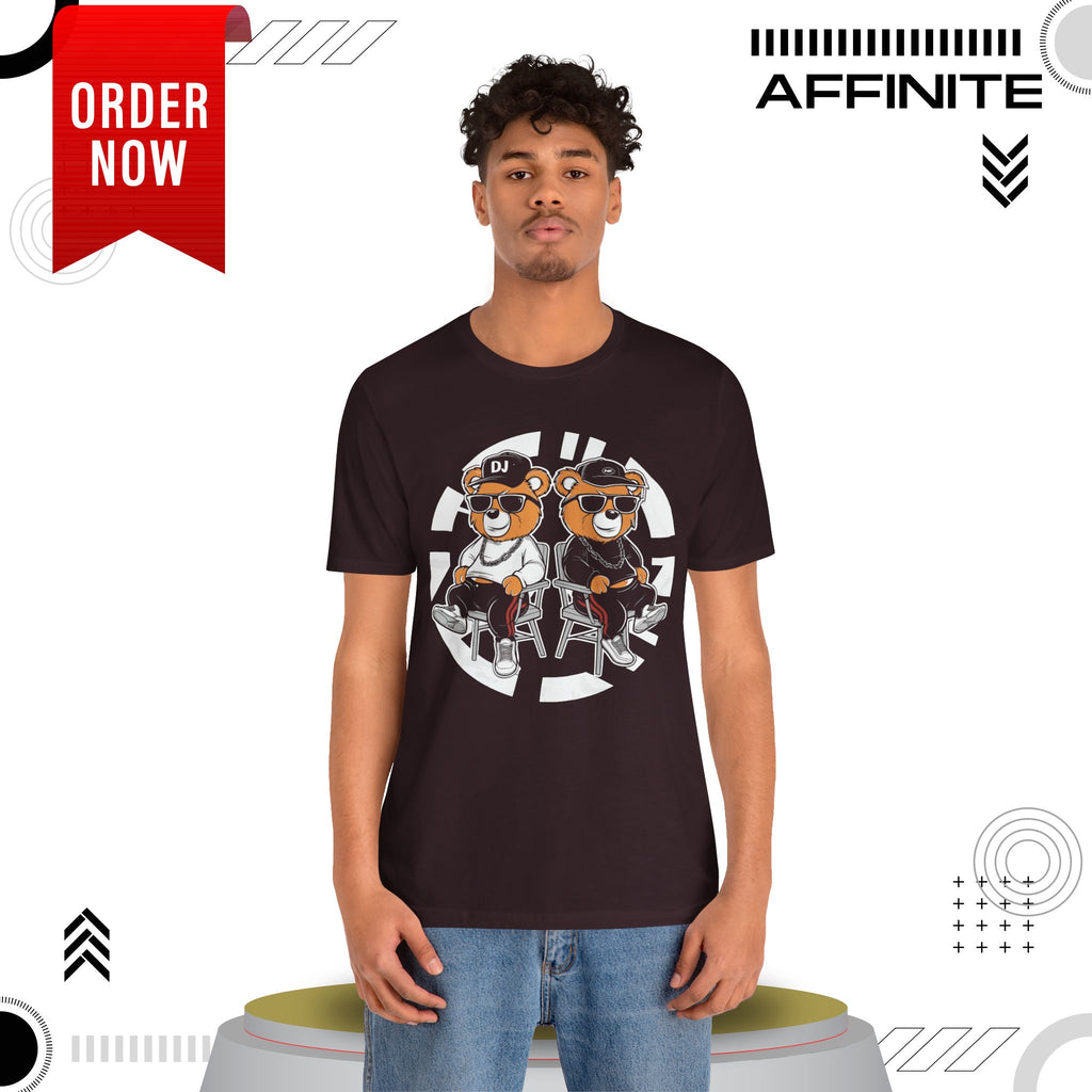 T-Shirt Awesome Bear T-Shirt - Fun Graphic Unisex Tee for Teen & Adults (100% Cotton)
