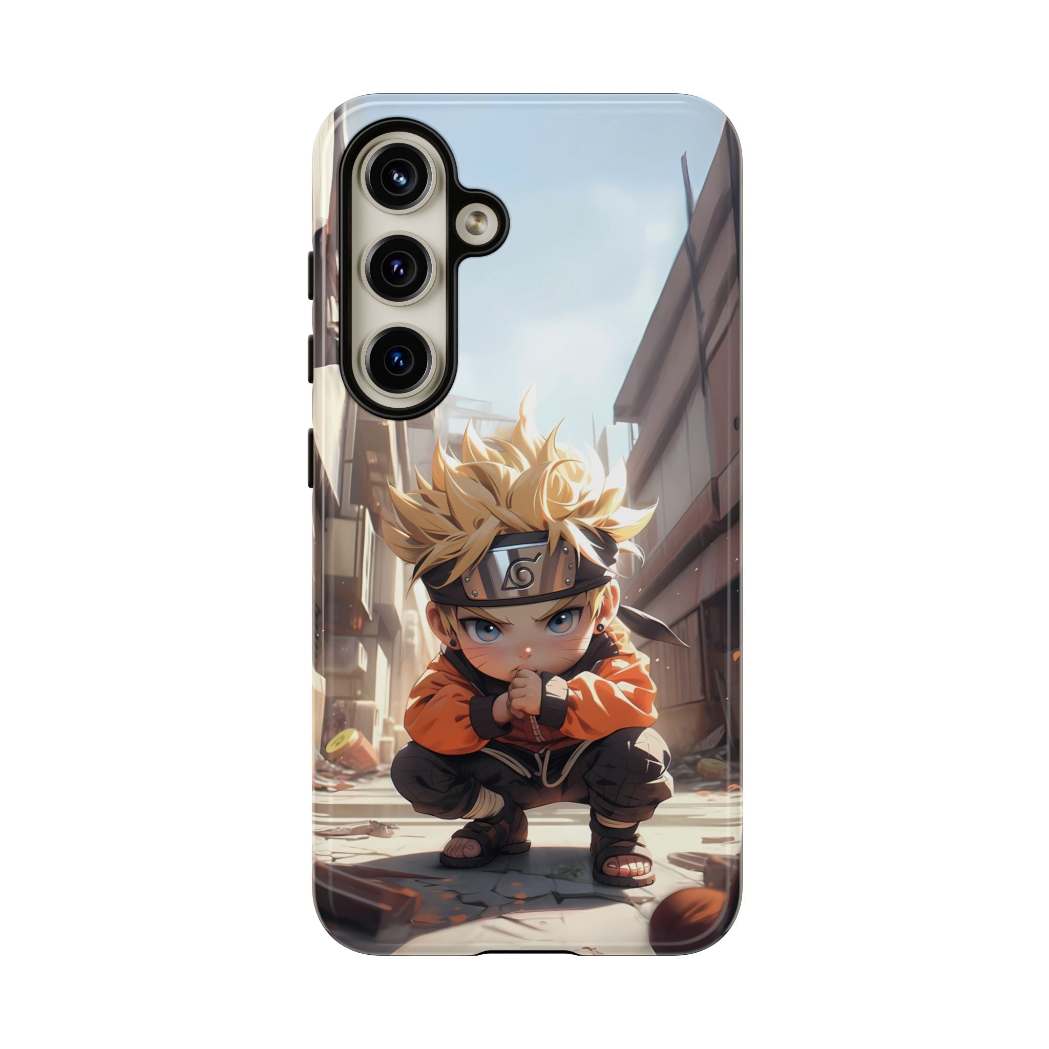 Chibi Naruto Tough Phone Case – Anime Protective Case for iPhone & Samsung, UV Resistant, Durable & Stylish