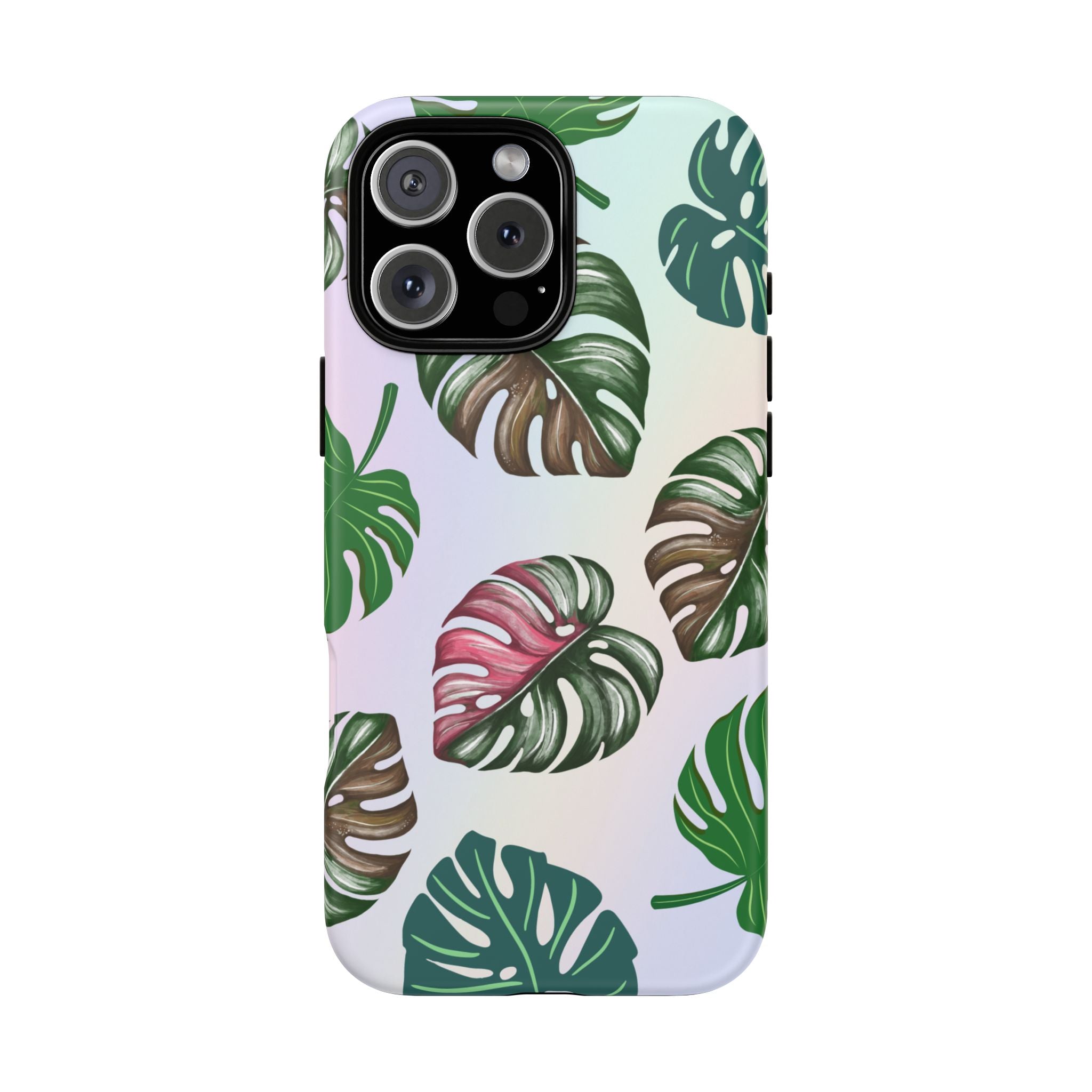 Tough Cases - Monstera Leaf Themed Phone Protection for iPhone, Samsung, and Google Pixel (Matte/Glossy)