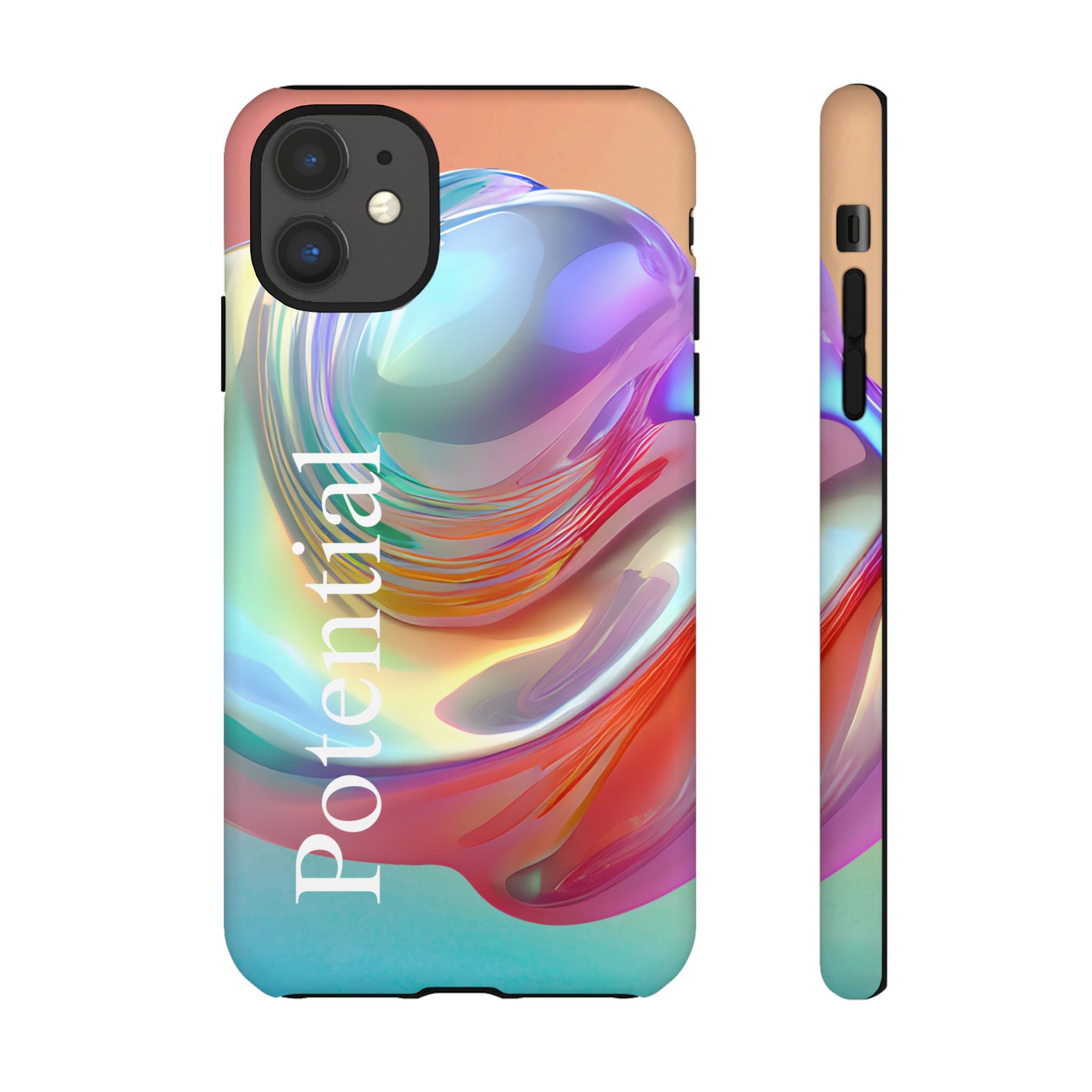 Colorful Phone Tough Case - "Potential" Metamorph Design