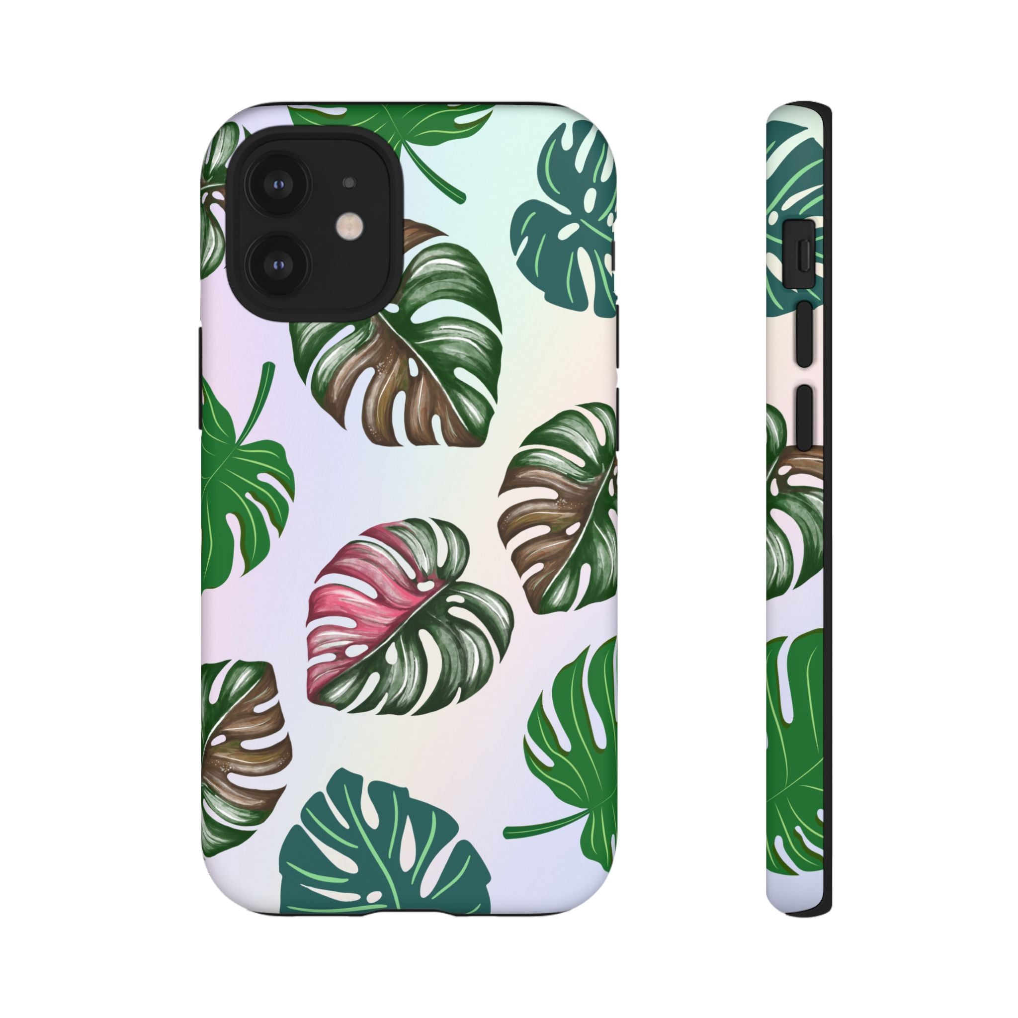 Tough Cases - Monstera Leaf Themed Phone Protection for iPhone, Samsung, and Google Pixel (Matte/Glossy)