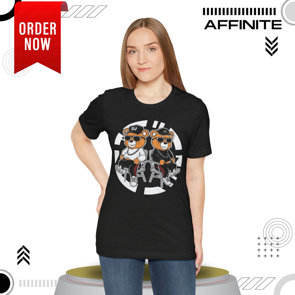 T-Shirt Awesome Bear T-Shirt - Fun Graphic Unisex Tee for Teen & Adults (100% Cotton)