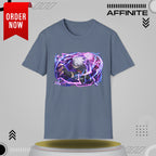 T-Shirt Unisex Softstyle T-Shirt - Bold Anime Kakashi Graphics Heather Indigo