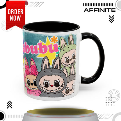 Mug Labubu Character Accent Coffee Mug - Cute and Colorful Design for Fans