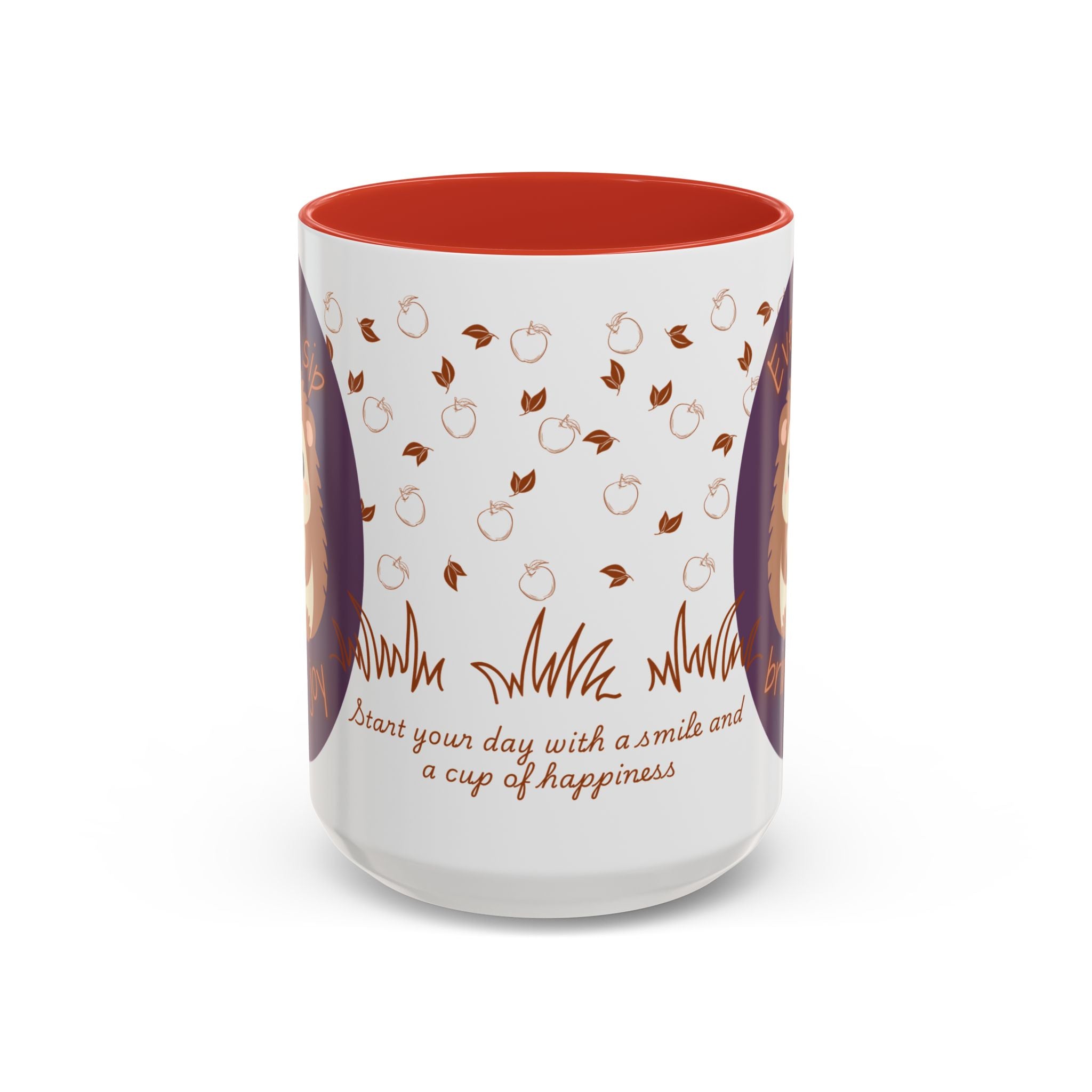Cute Hedgehog Accent Coffee Mug , Funny Gift for Animal Lovers, (11oz) (15oz)