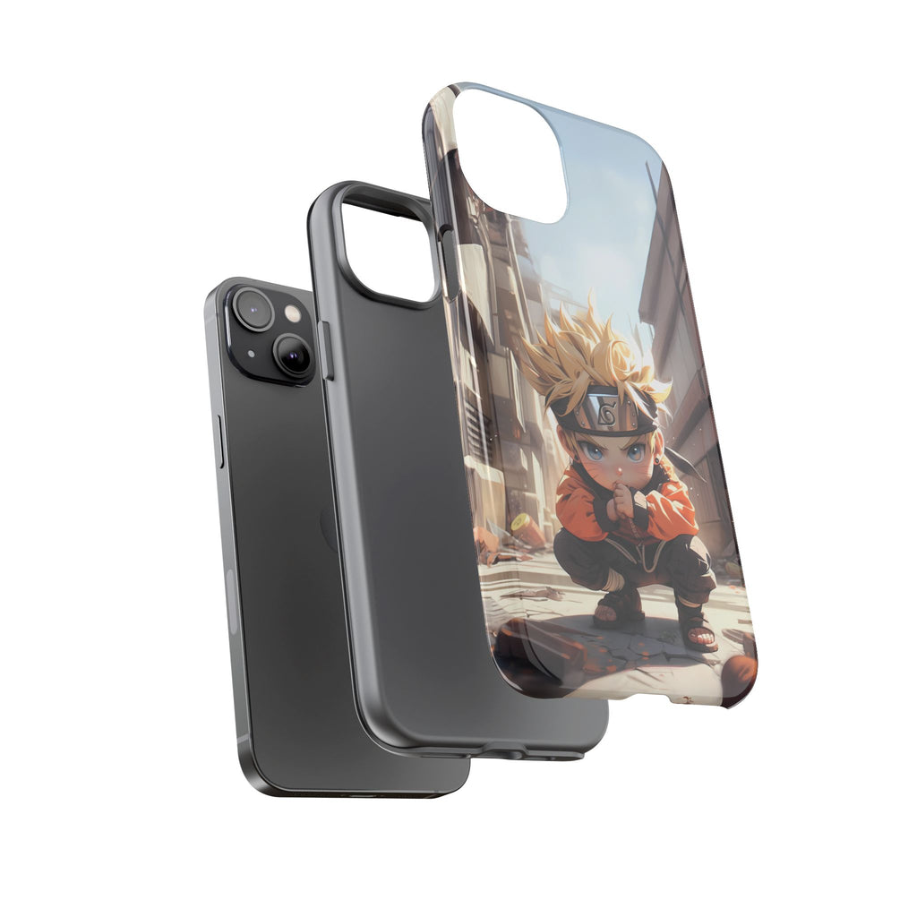 Chibi Naruto Tough Phone Case – Anime Protective Case for iPhone & Samsung, UV Resistant, Durable & Stylish
