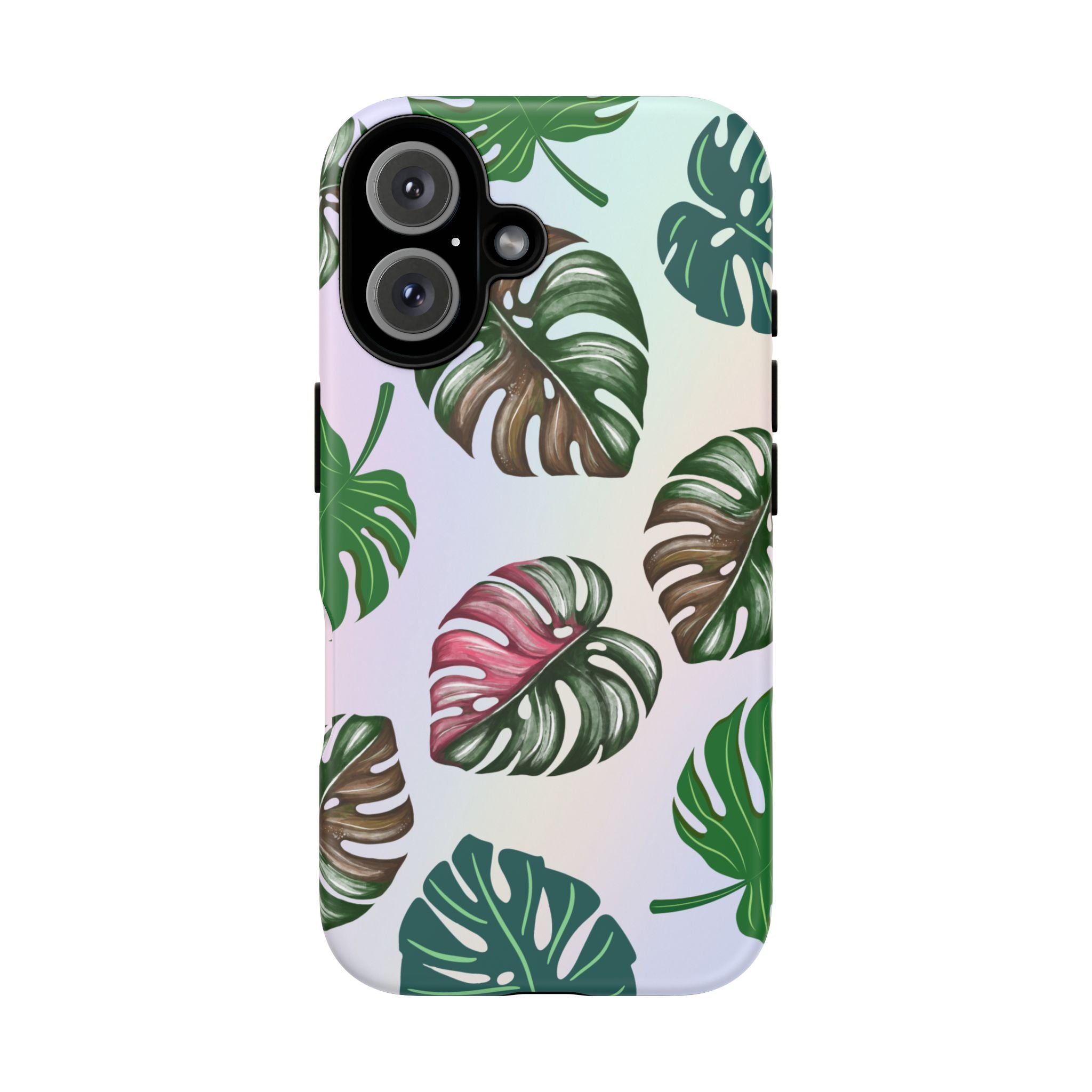 Tough Cases - Monstera Leaf Themed Phone Protection for iPhone, Samsung, and Google Pixel (Matte/Glossy)