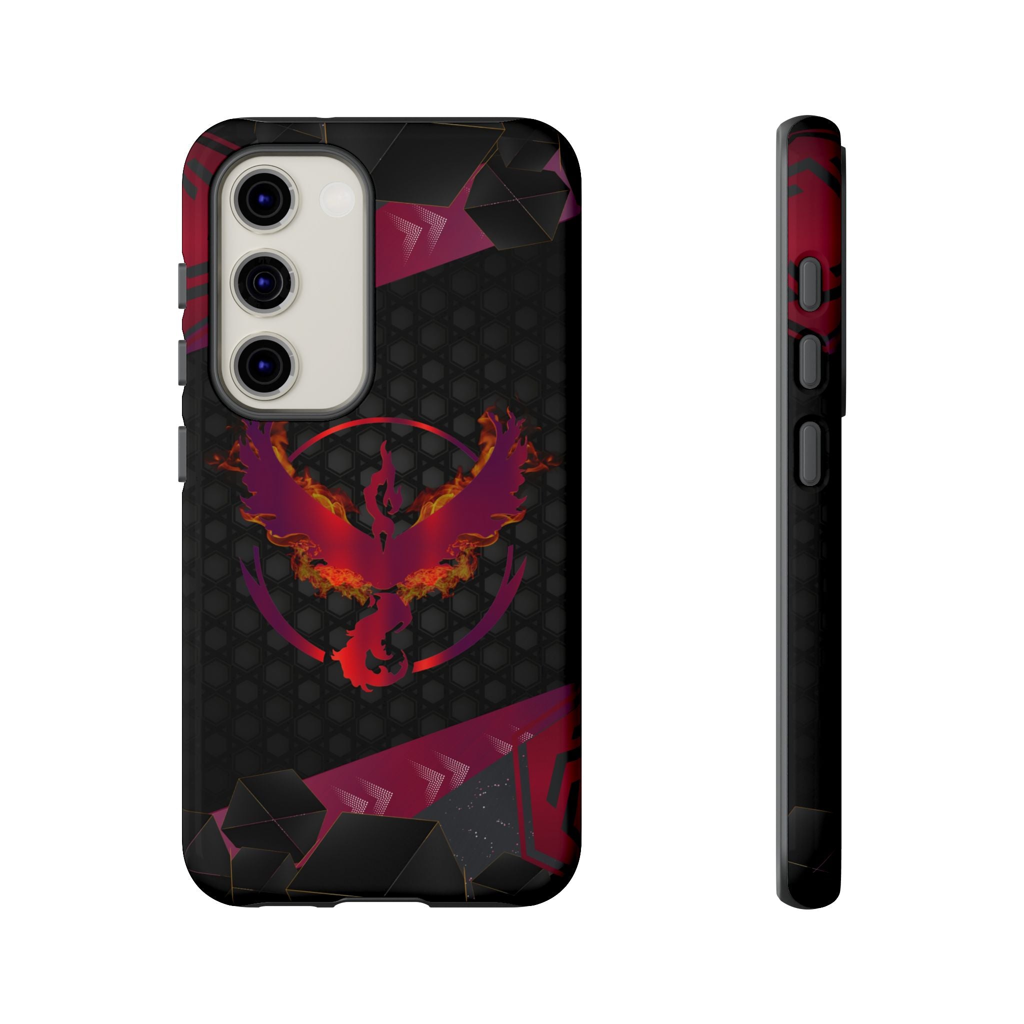 Pokémon Phone Case – Team Valor Tough & Rugged Dual-Layer Protection for iPhone, Samsung, Pixel | Wireless Charging Ready