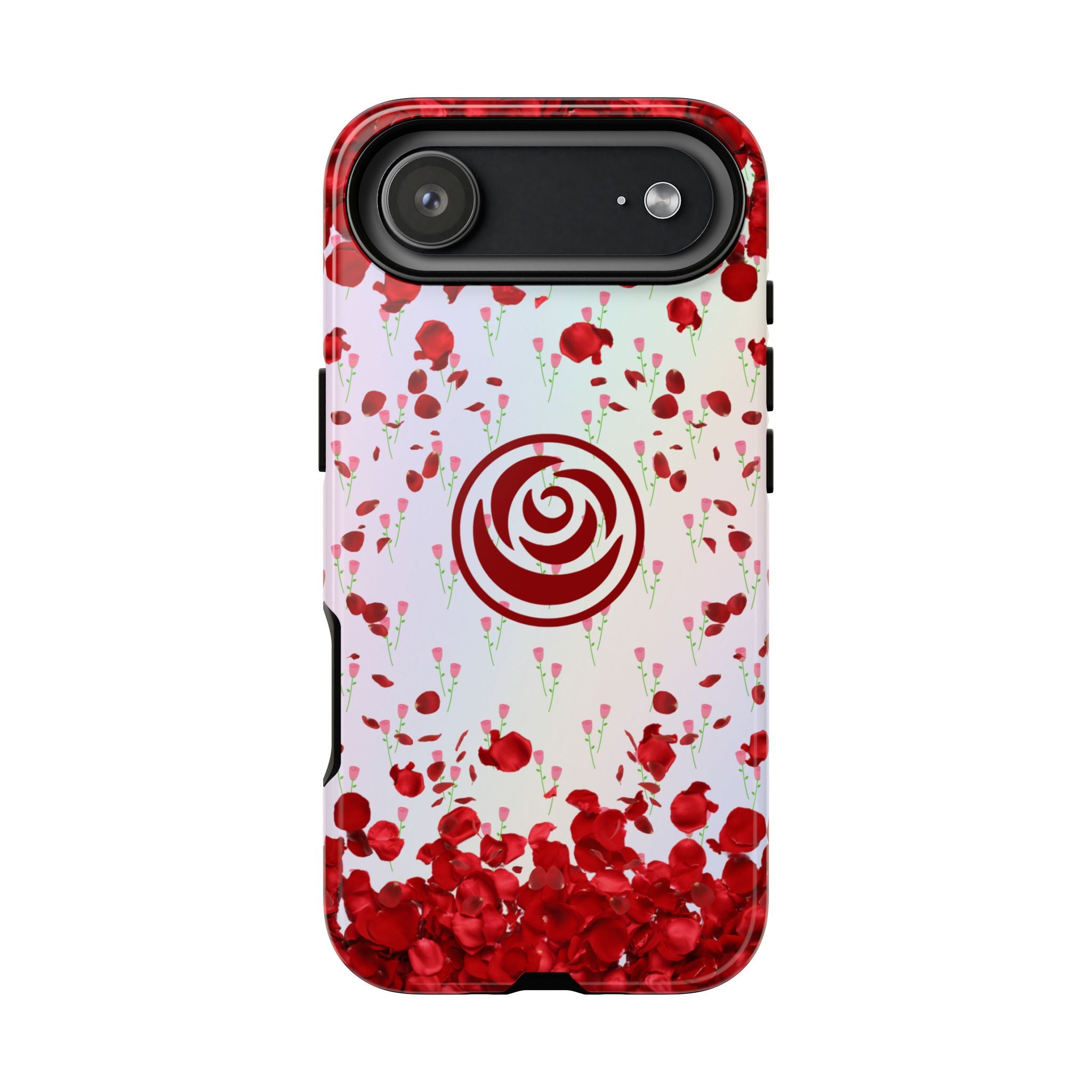 Tough Cases - Red Blossom Elegance Themed Phone Protection for iPhone, Samsung, and Google Pixel (Matte/Glossy)