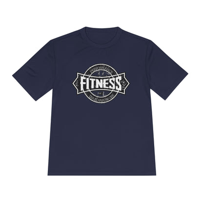 T-Shirt Moisture Wicking Fitness Shirt - Unisex Workout Tee for Gym, Running, Yoga True Navy