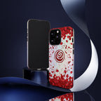 Tough Cases - Red Blossom Elegance Themed Phone Protection for iPhone, Samsung, and Google Pixel (Matte/Glossy)