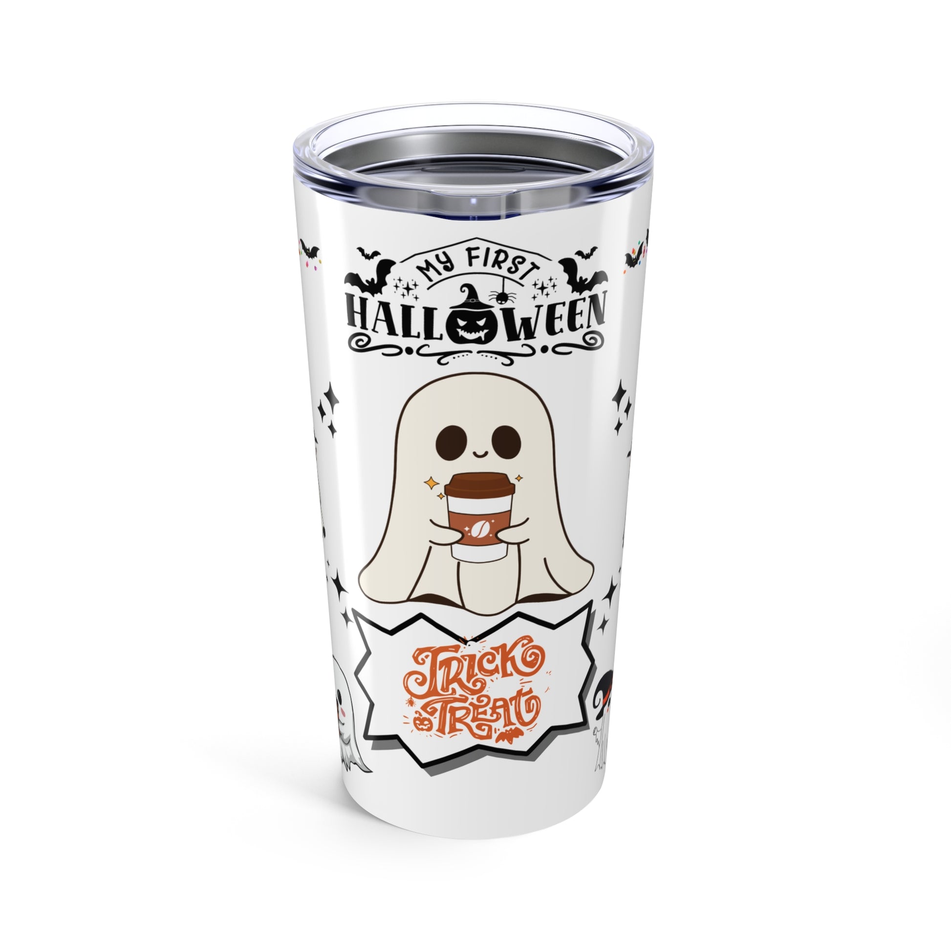 Tumblers Tumbler 20oz White, "Spooky Halloween 20oz Tumbler" Keep Your Drinks Hot or Cold with Style! 20oz