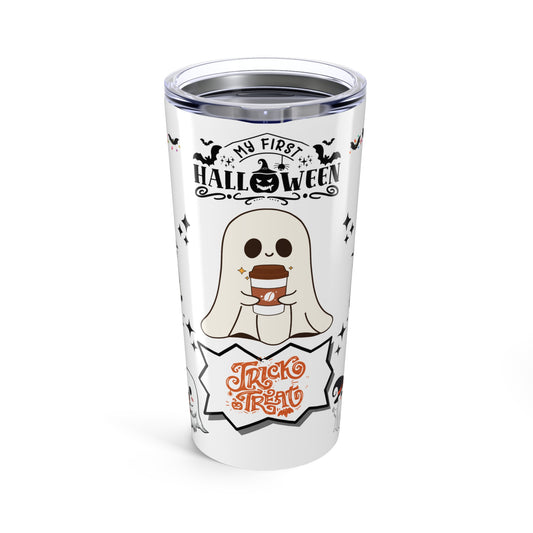 Tumblers Tumbler 20oz White, "Spooky Halloween 20oz Tumbler" Keep Your Drinks Hot or Cold with Style! 20oz