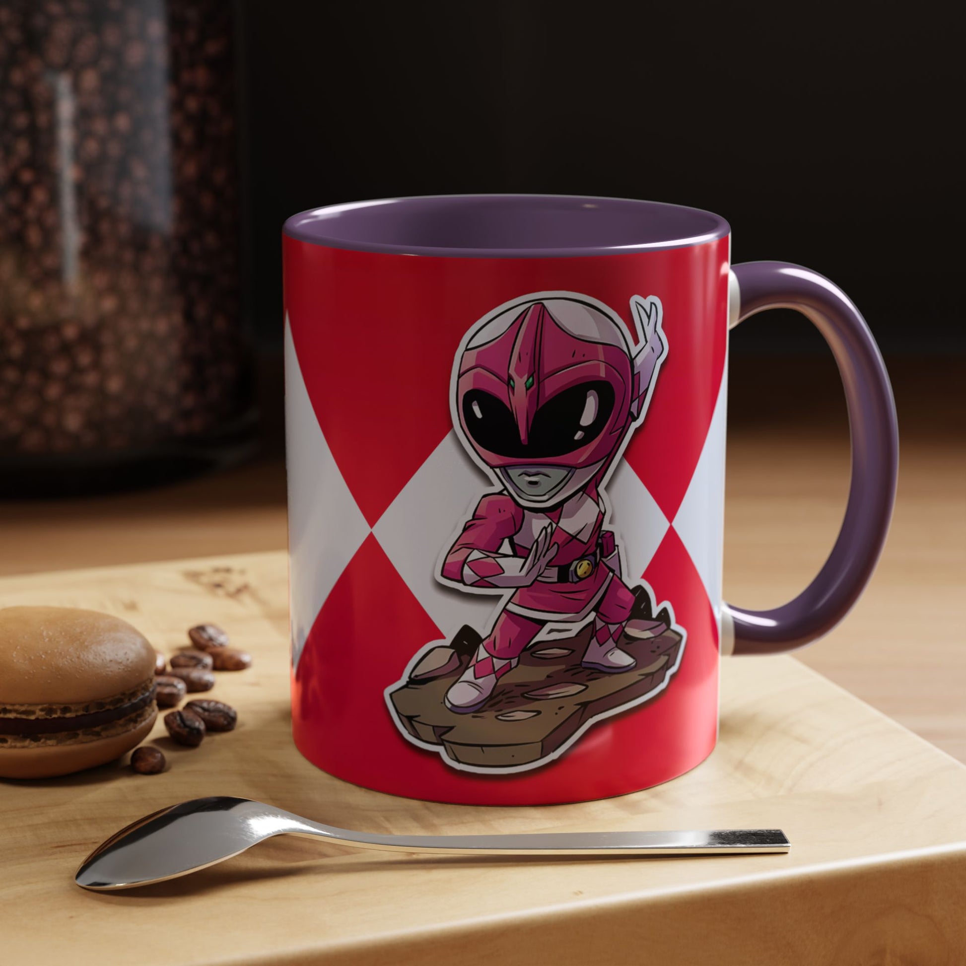 Mug Mighty Morphin Power Rangers Pink Ranger Ceramic Mug - 11oz & 15oz Coffee Mug - Accent Mug for Pop Culture Fans
