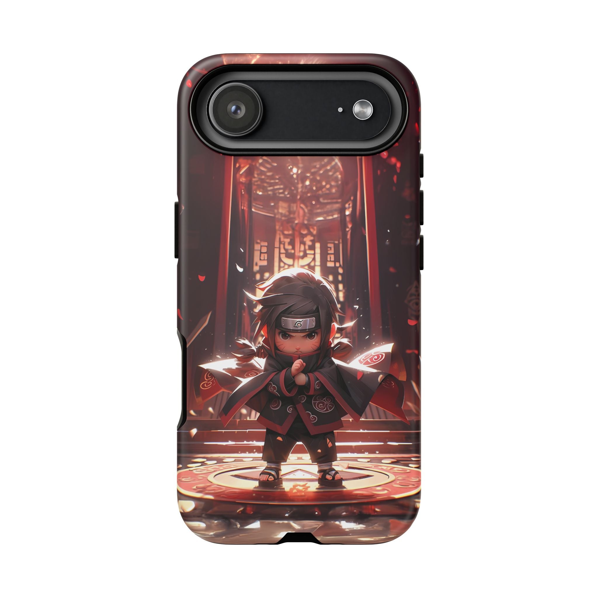 Chibi Itachi Tough Phone Case – Anime Protective Case for iPhone & Samsung, UV Resistant, Durable & Stylish