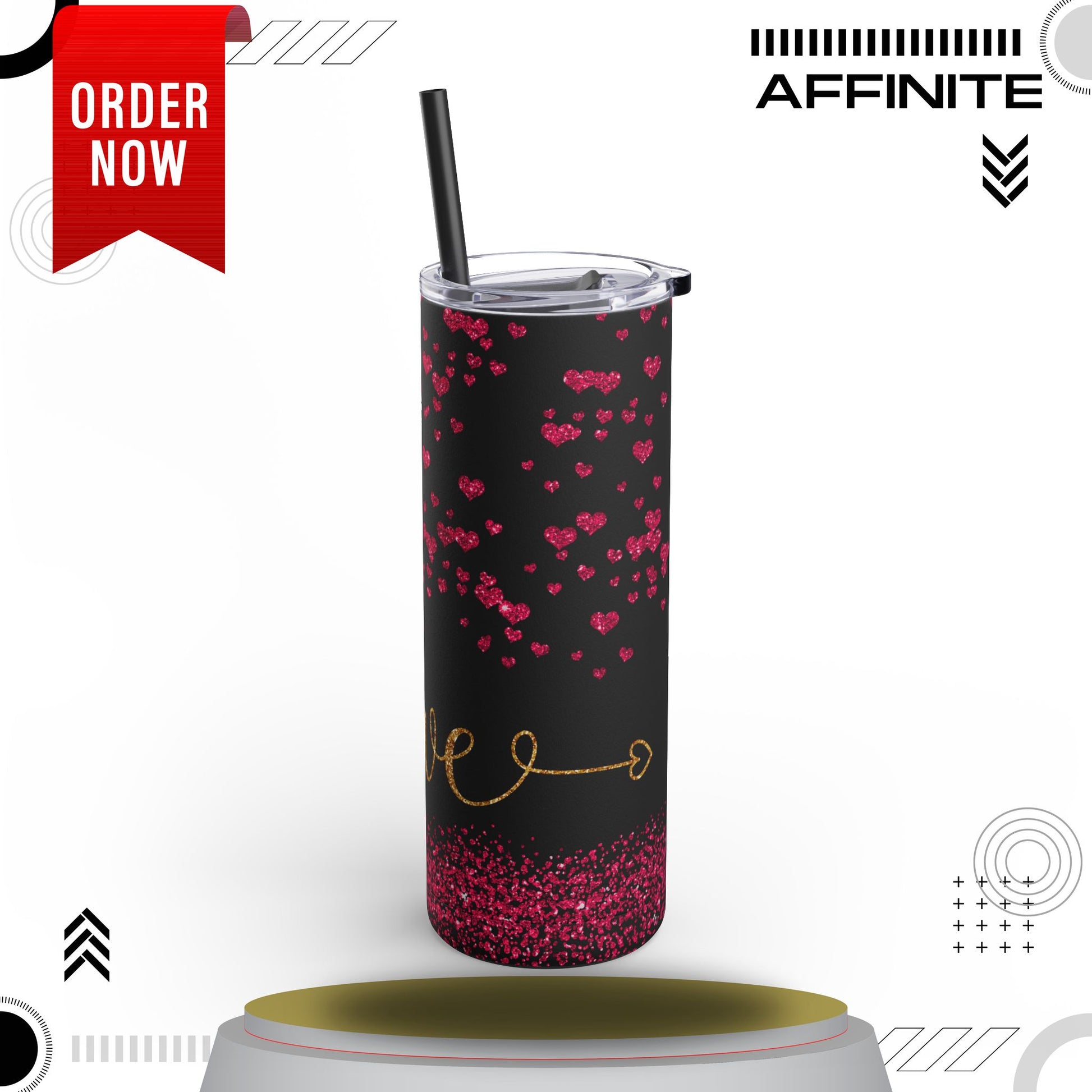 Tumblers Love Tumbler Cup – 20oz Matte Design for Hot & Cold Drinks