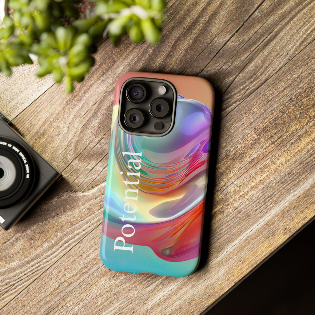 Colorful Phone Tough Case - "Potential" Metamorph Design