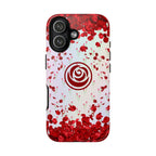 Tough Cases - Red Blossom Elegance Themed Phone Protection for iPhone, Samsung, and Google Pixel (Matte/Glossy)
