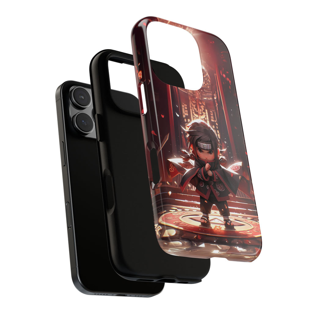 Chibi Itachi Tough Phone Case – Anime Protective Case for iPhone & Samsung, UV Resistant, Durable & Stylish