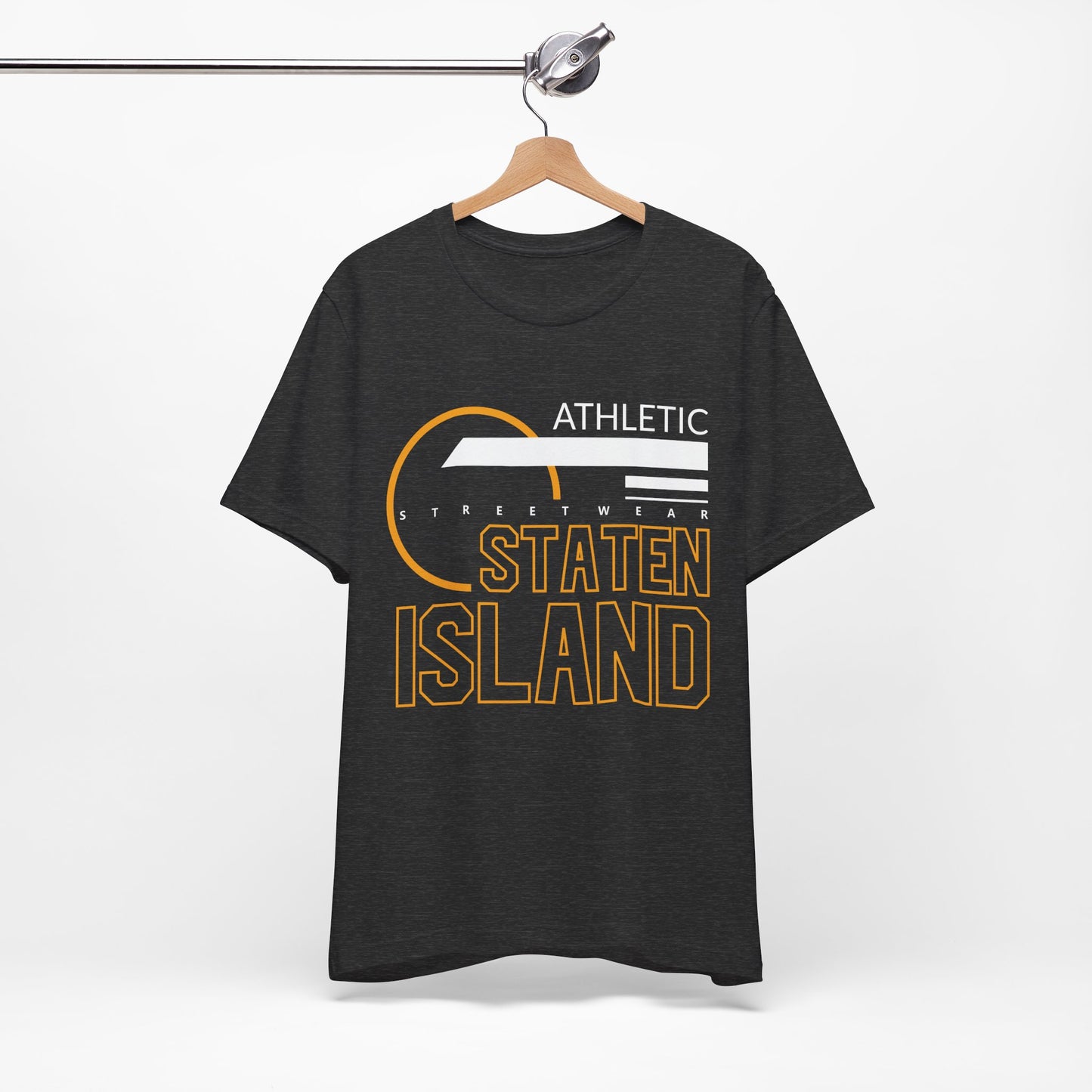 T-Shirt Unisex T Shirt - Athletic Staten Island Tee | Casual Comfort Fit | Affinite Dark Grey Heather