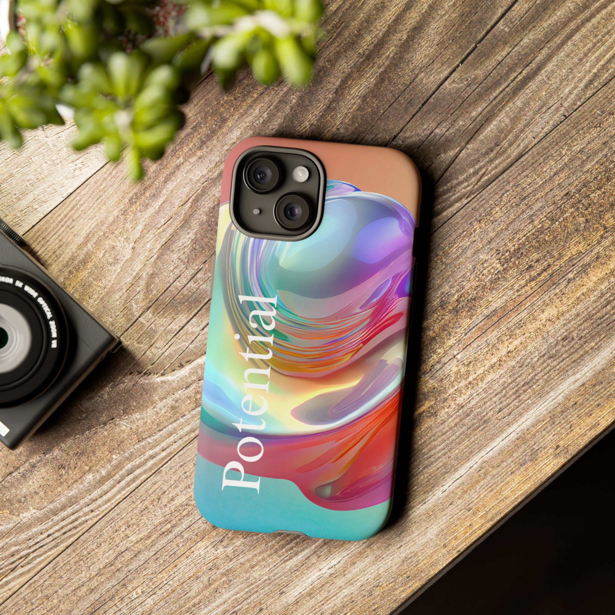 Colorful Phone Tough Case - "Potential" Metamorph Design