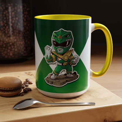 Mug Green Ranger Mug – 11oz & 15oz Mighty Morphin Power Rangers Ceramic Cup