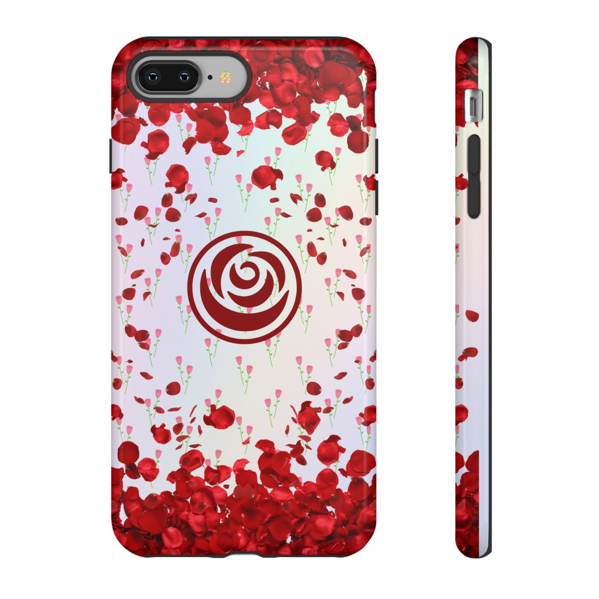 Tough Cases - Red Blossom Elegance Themed Phone Protection for iPhone, Samsung, and Google Pixel (Matte/Glossy)