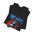 AC/DC Graphic Tee – Rock Band T-Shirt for Fans | Unisex Fit with Flame Guitar Design