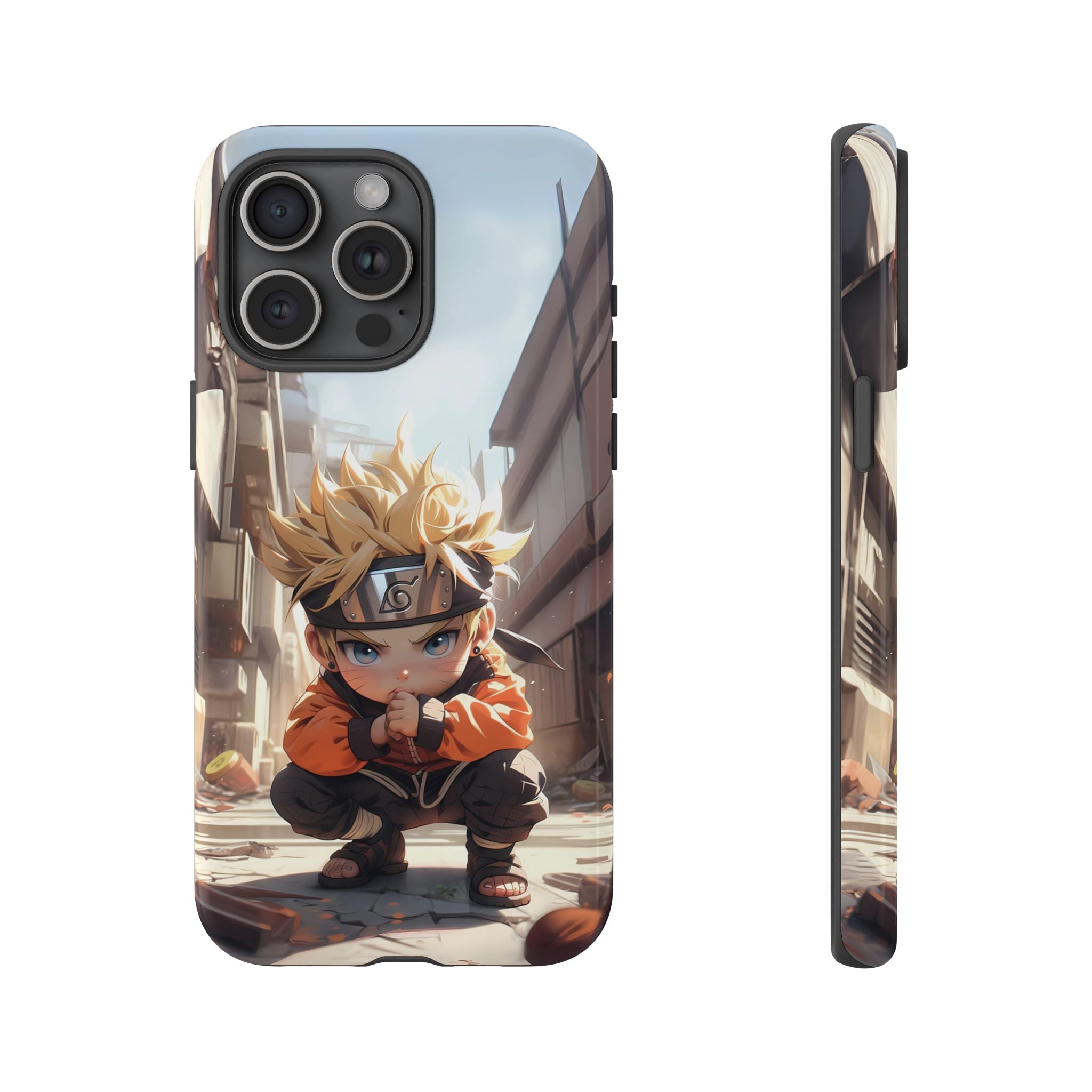 Chibi Naruto Tough Phone Case – Anime Protective Case for iPhone & Samsung, UV Resistant, Durable & Stylish