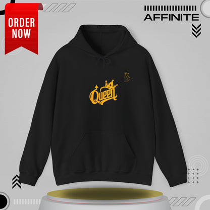 Hoodie Rule in Style: The Ultimate 'Queen' Hoodie for Everyday Royalty! Black