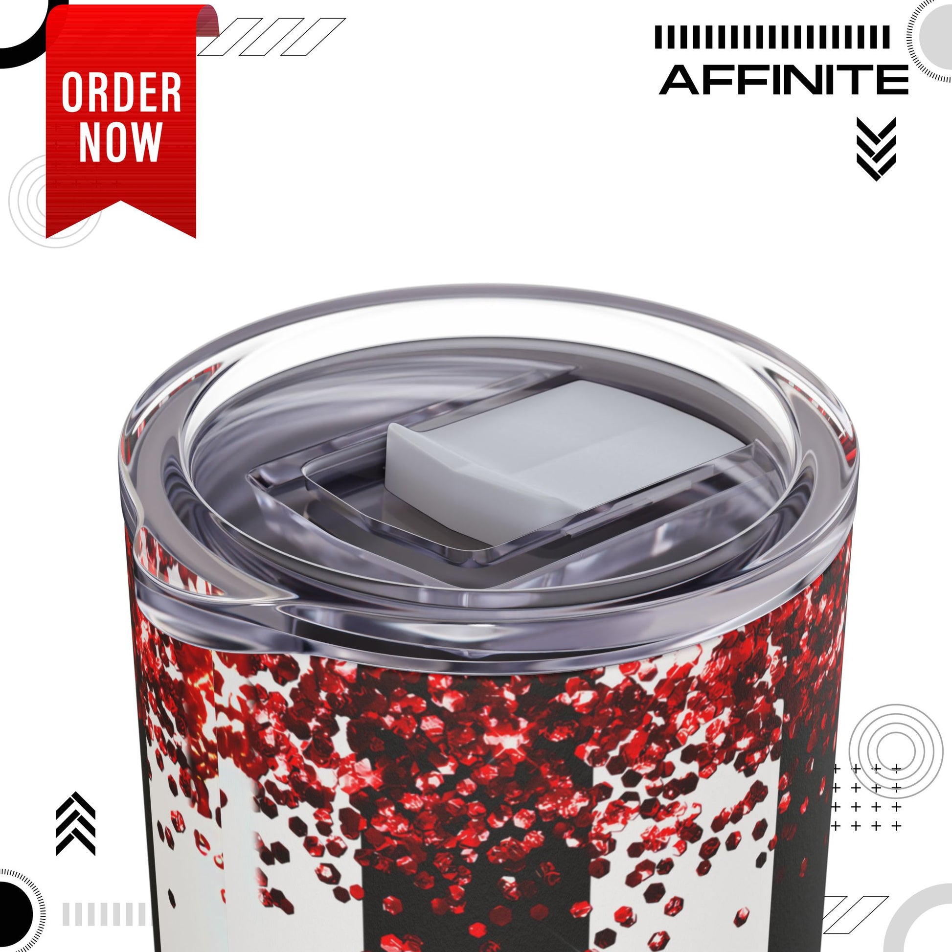 Tumblers Valentine Tumbler 20oz - "So Kiss Me" Matte Skinny Cup