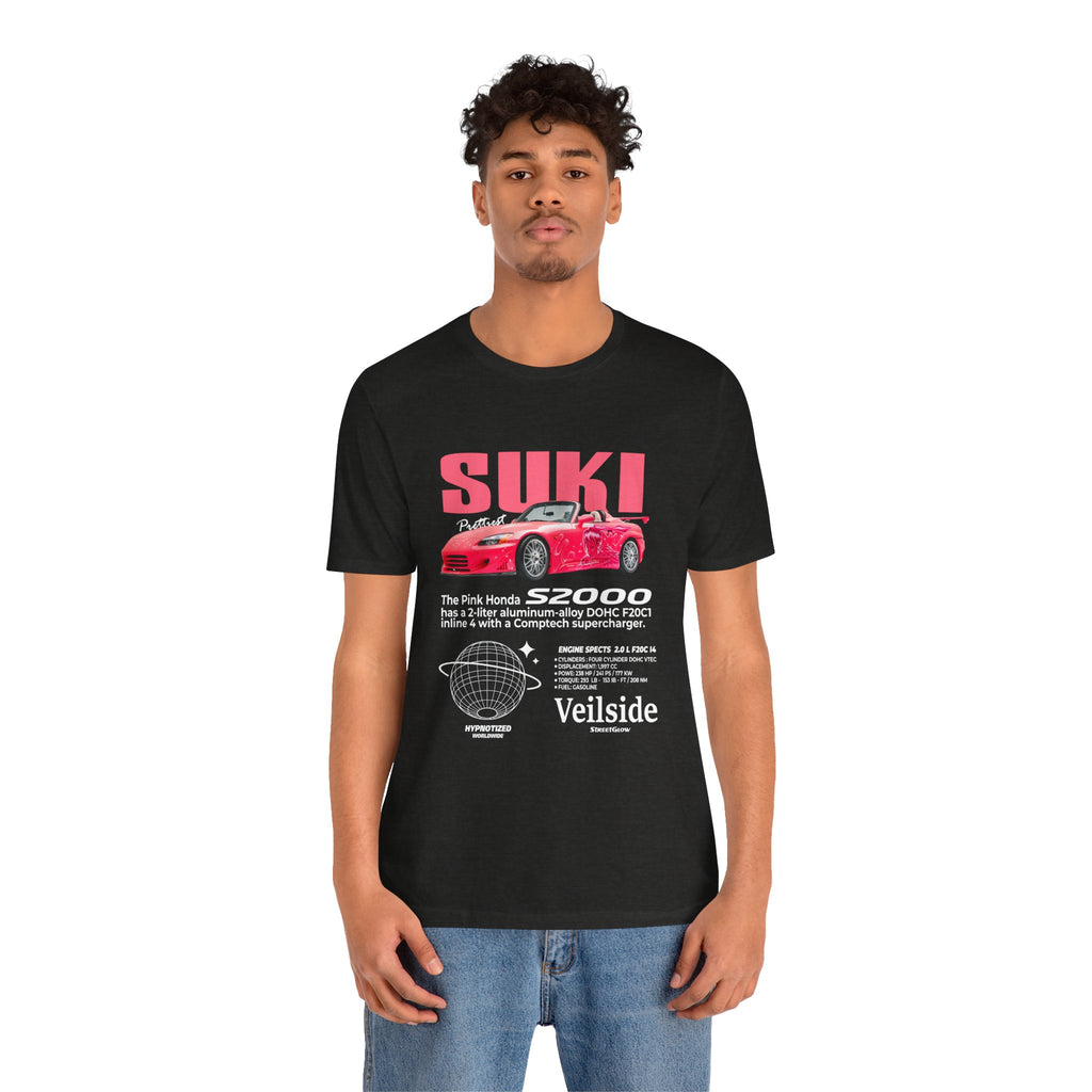 Suki Honda S2000 Shirt – Fast Car Anime T-Shirt | Unisex Retro Japanese Design by Bella+Canvas