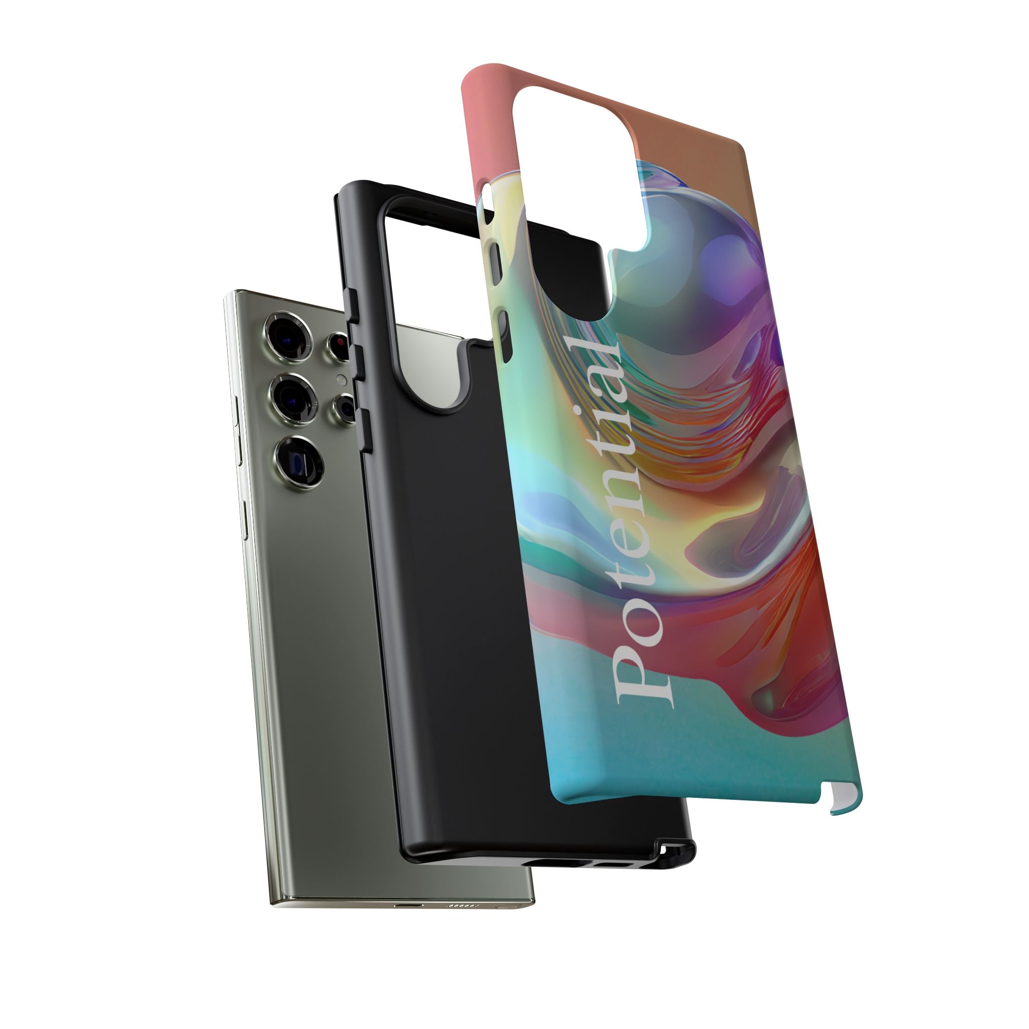 Colorful Phone Tough Case - "Potential" Metamorph Design