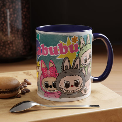 Mug Labubu Character Accent Coffee Mug - Cute and Colorful Design for Fans