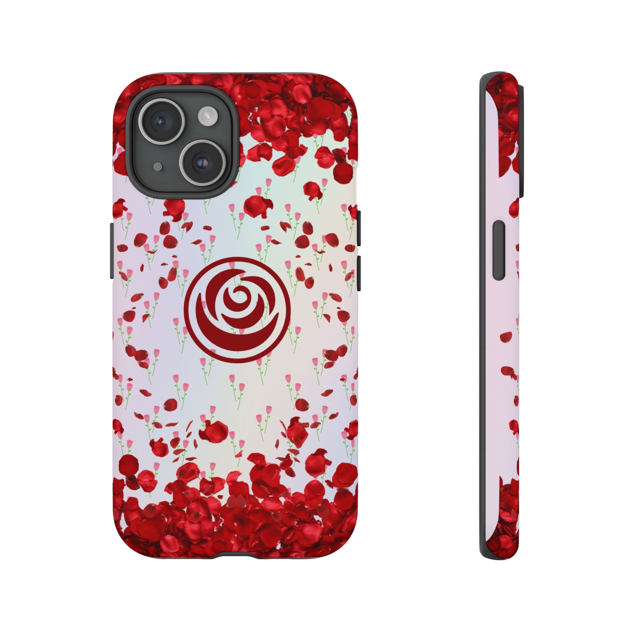 Tough Cases - Red Blossom Elegance Themed Phone Protection for iPhone, Samsung, and Google Pixel (Matte/Glossy)
