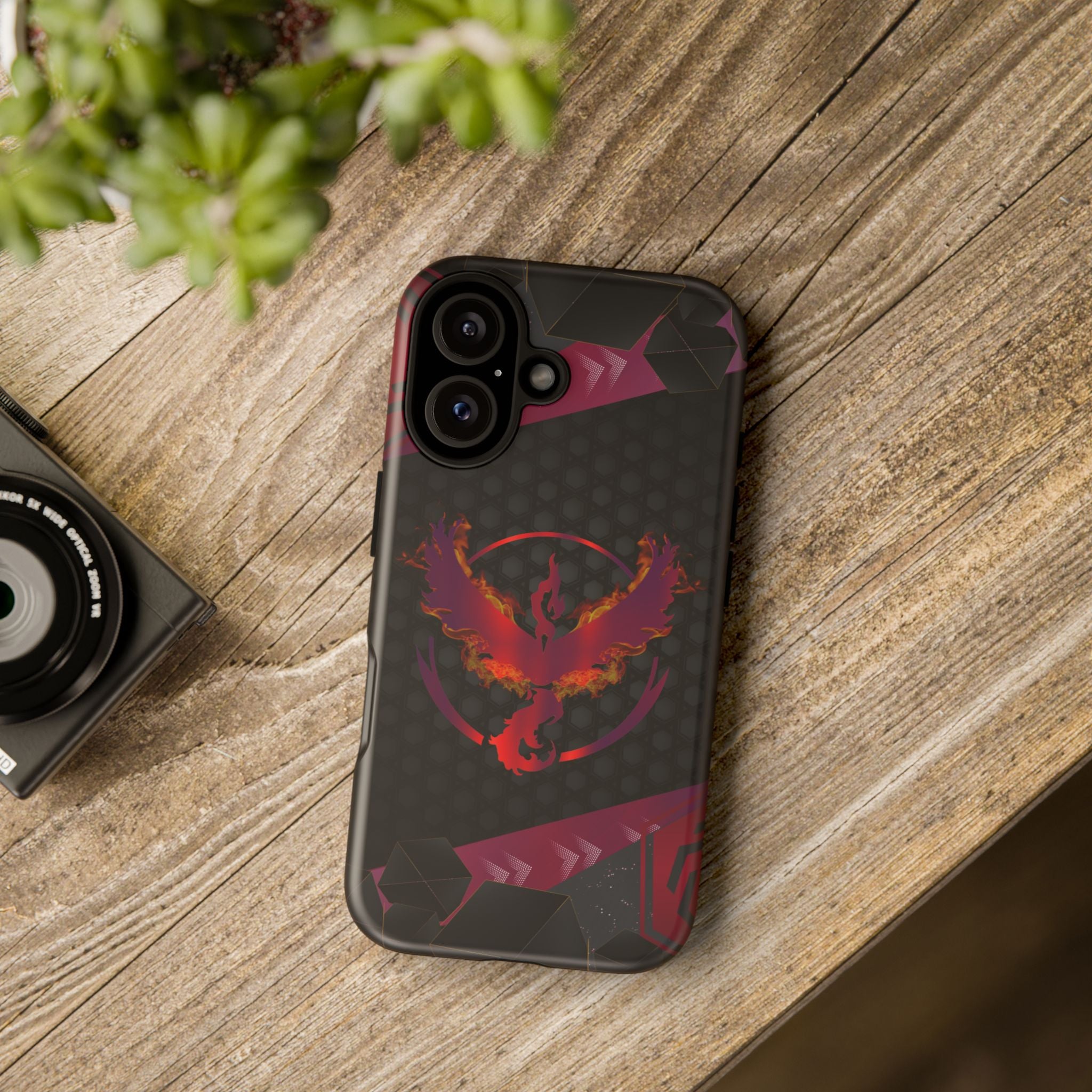 Pokémon Phone Case – Team Valor Tough & Rugged Dual-Layer Protection for iPhone, Samsung, Pixel | Wireless Charging Ready