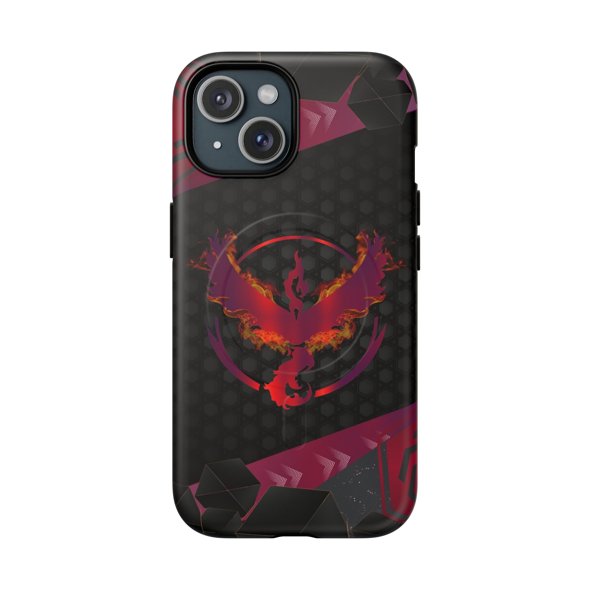 Pokémon Phone Case – Team Valor Tough MagSafe for iPhone 15, 16, 17 | Dual-Layer Armor + Magnetic Charging