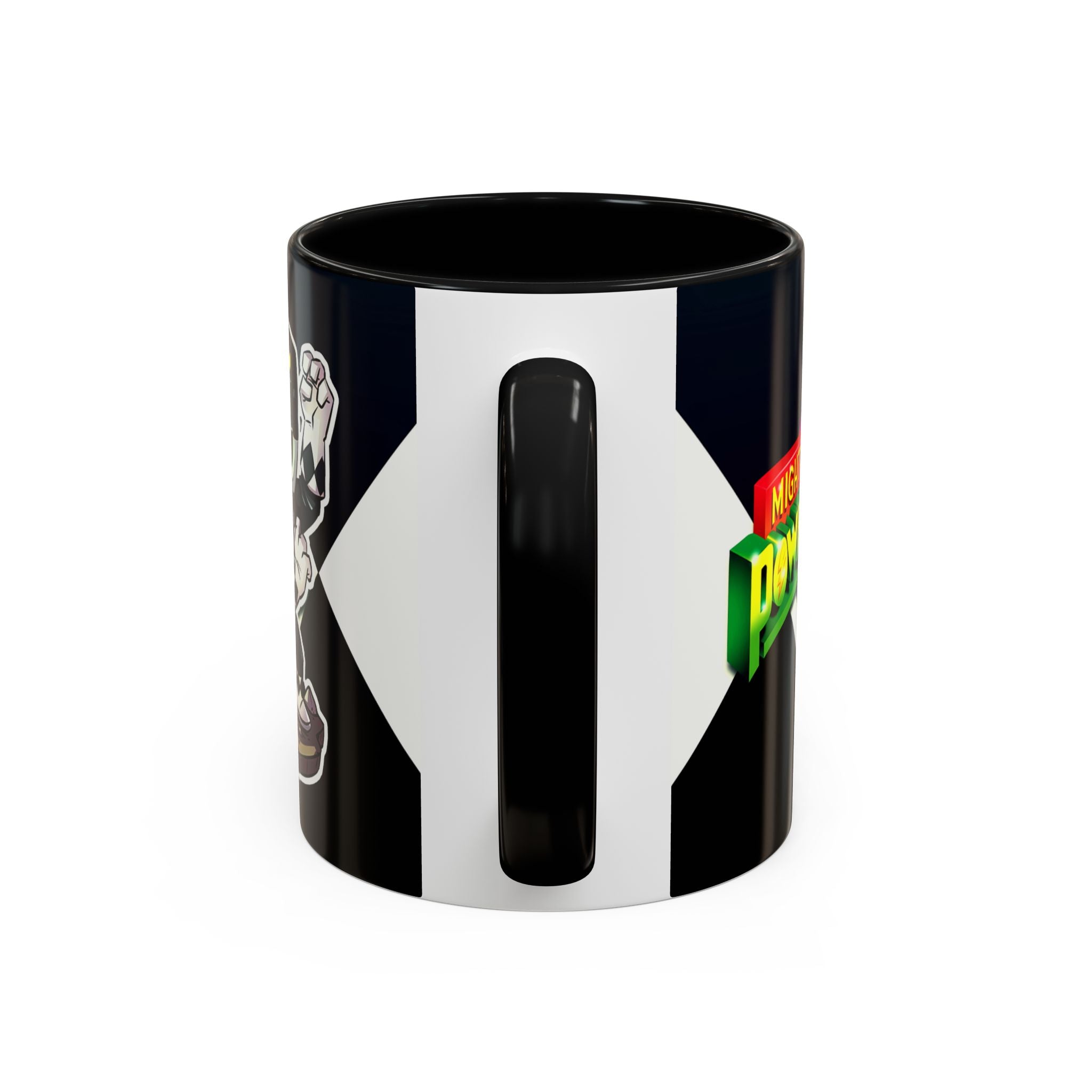 Mighty Morphin Power Rangers Black Ranger Ceramic Mug - 11oz & 15oz Coffee Mug - Accent Mug for Pop Culture Fans