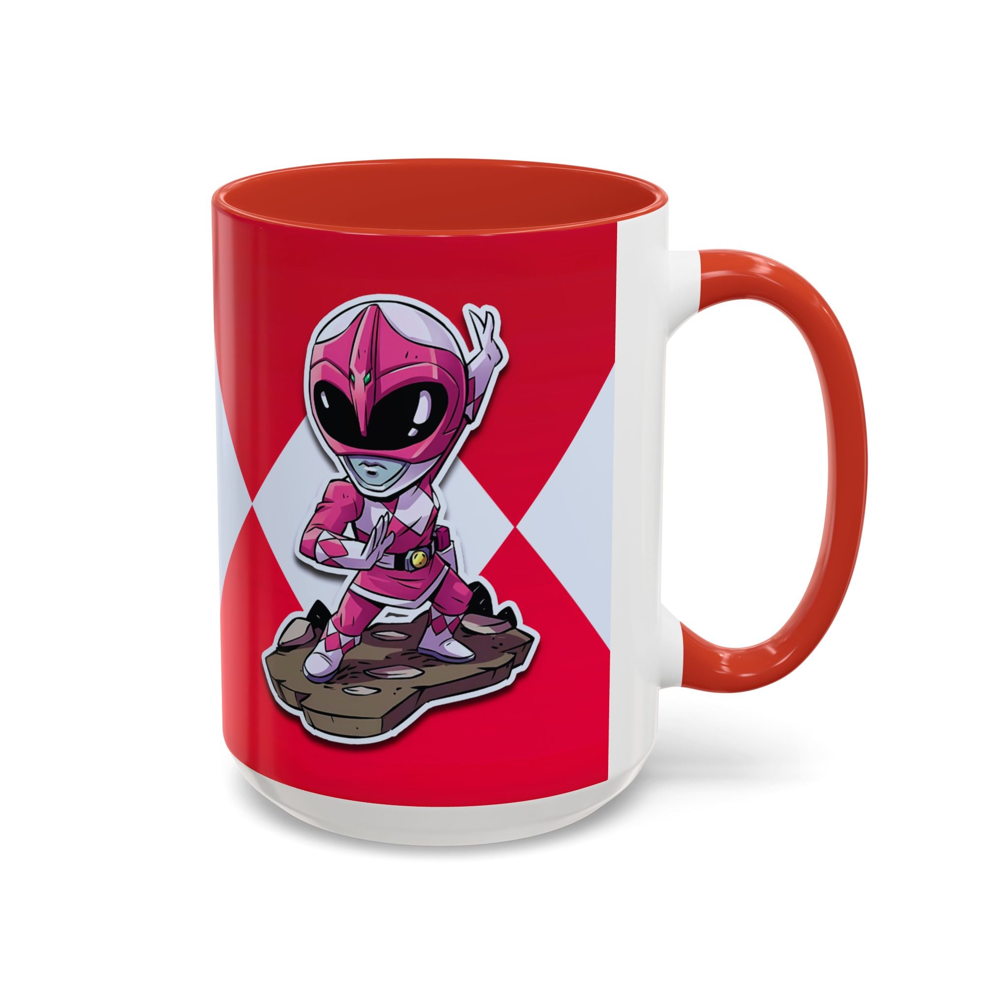 Mighty Morphin Power Rangers Pink Ranger Ceramic Mug - 11oz & 15oz Coffee Mug - Accent Mug for Pop Culture Fans