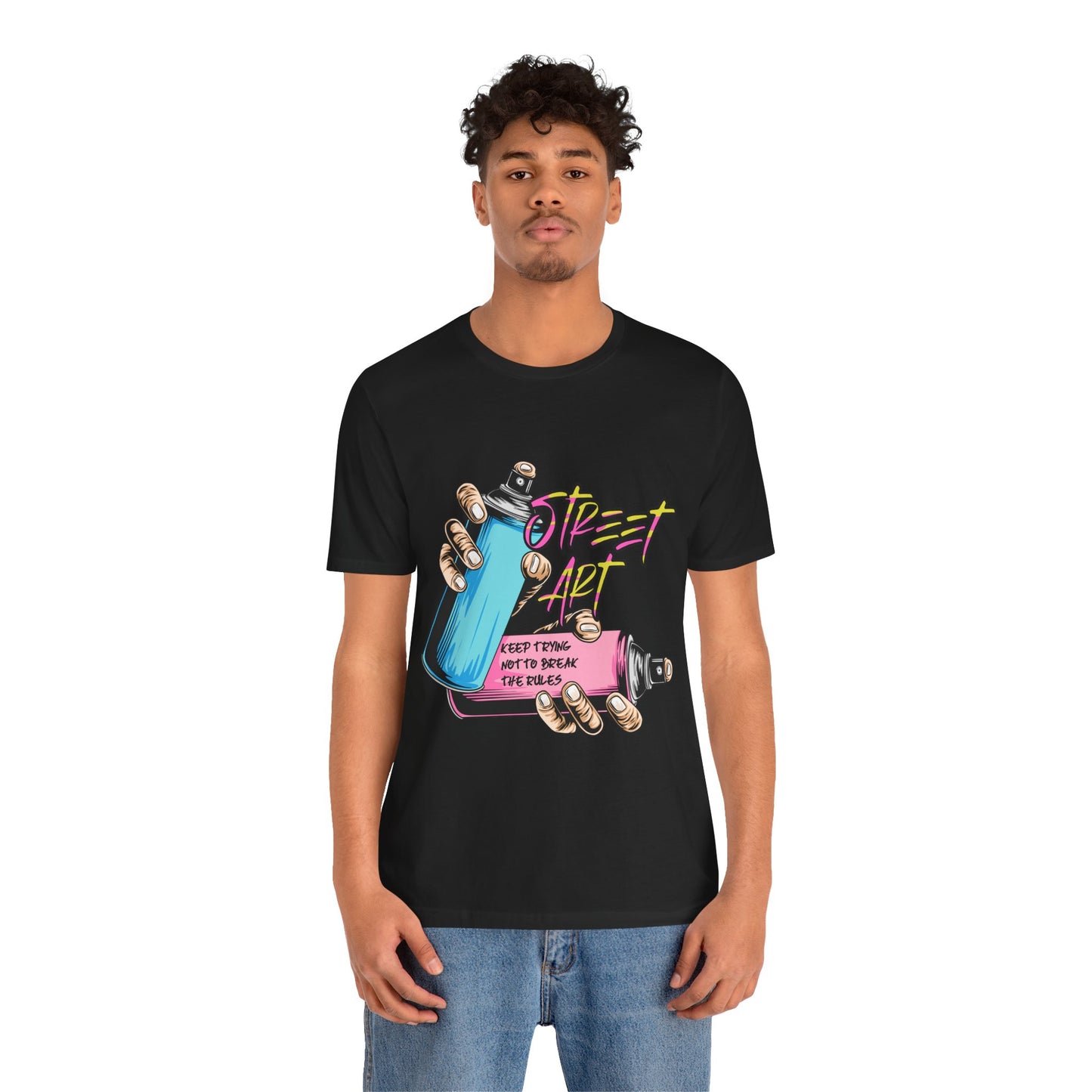 T-Shirt Street Art T-Shirts - Keep Trying Unisex Tee | Graphic Urban Wear