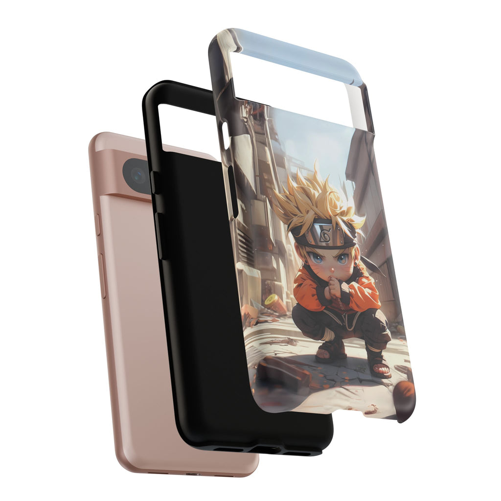 Chibi Naruto Tough Phone Case – Anime Protective Case for iPhone & Samsung, UV Resistant, Durable & Stylish