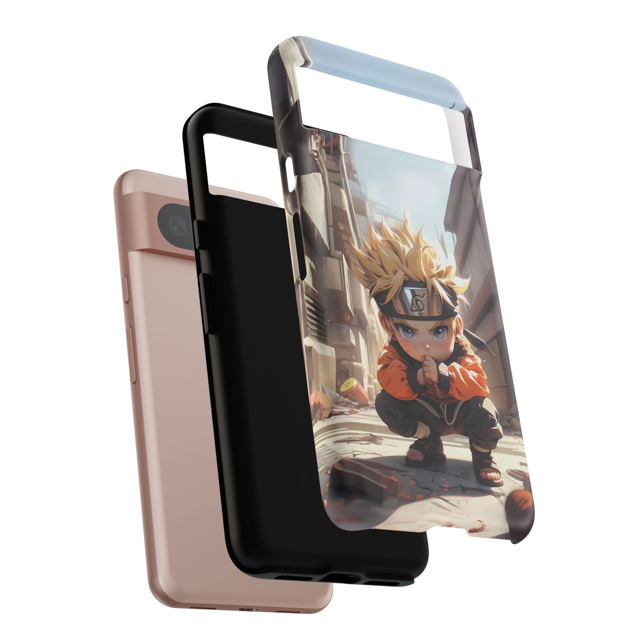 Chibi Naruto Tough Phone Case – Anime Protective Case for iPhone & Samsung, UV Resistant, Durable & Stylish