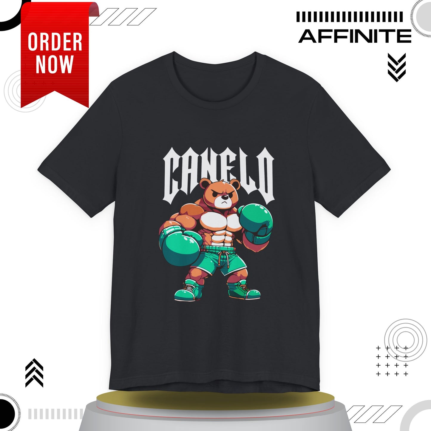 T-Shirt Boxing Bear T-Shirt - Unisex Jersey Short Sleeve Tee Inspired by Canelo