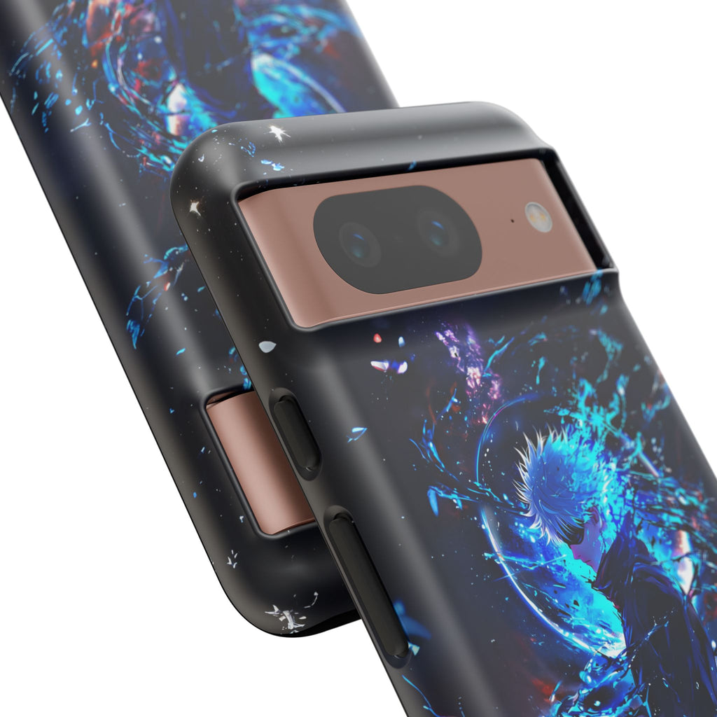 Anime Tough Phone Case – Gojou Satoru Design for iPhone, Samsung, and Google Pixel