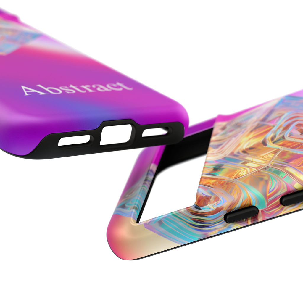 Vibrant 3D Cube Phone Case - Colorful Gradient Art for iPhone, Samsung & Pixel