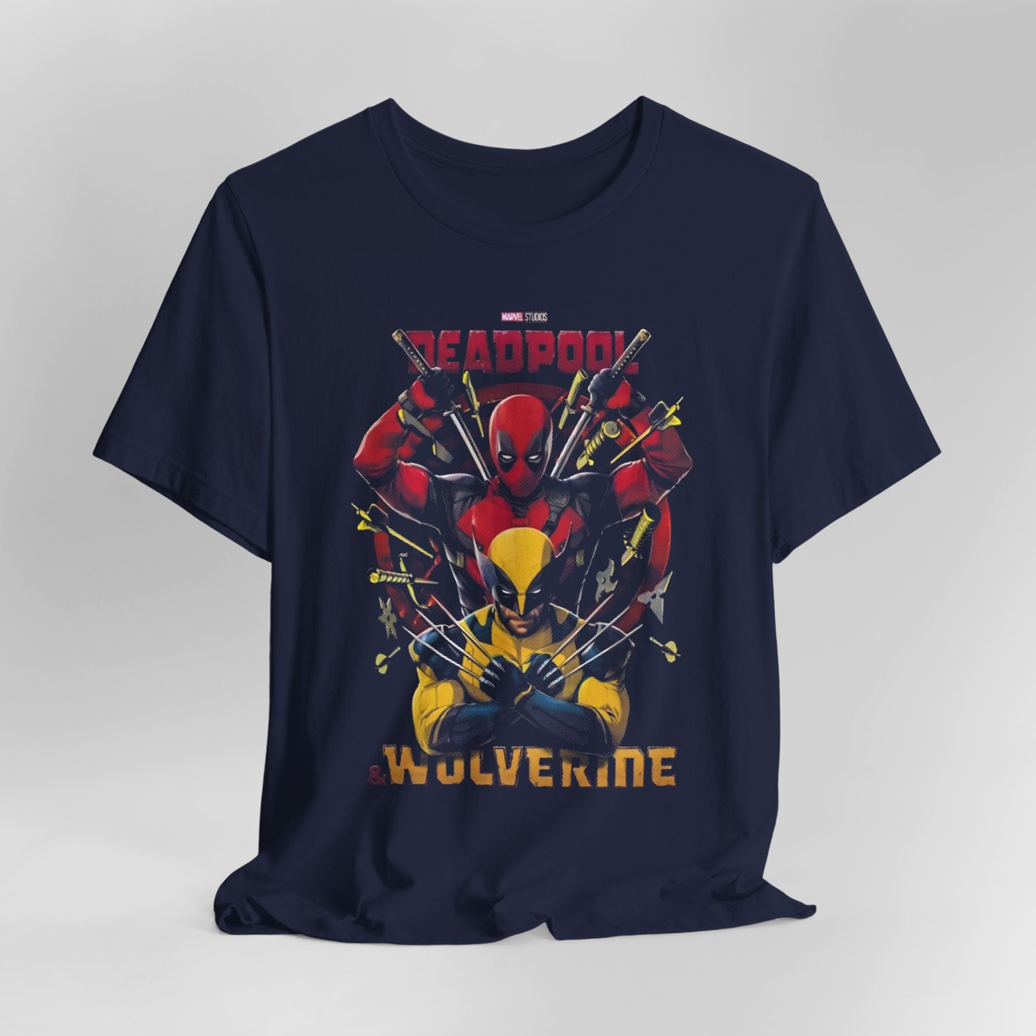 Wolverine and Deadpool T-Shirt – Soft Cotton Graphic Tee for Marvel Fans | Unisex Crew Neck